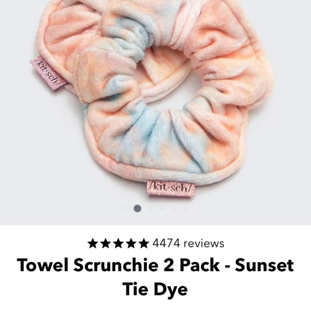 Kit.sch Towel Scrunchie 2 Pack - Sunset Tie Dye